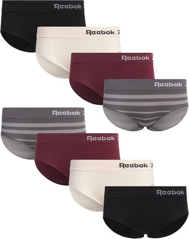 Reebok Women's Underwear - Seamless Hipster Briefs (8 Pack) in Kuwait