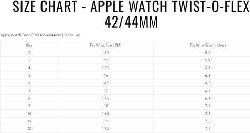 Speidel Twist-O-Flex Expansion band in IP Black compatible for use with the 42/44/45 Apple Watch Series 1, 2, 3, 4,5, 6 and 7 in Size 7 in Saudi Arabia