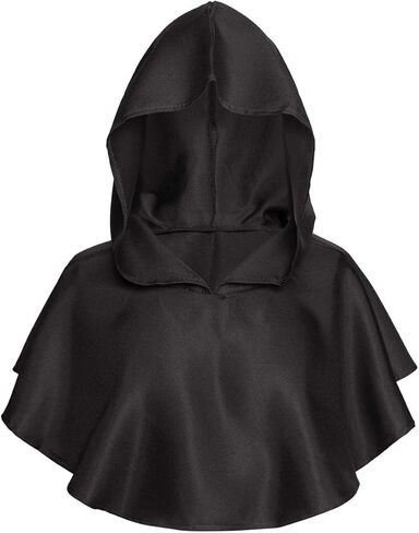 KOGOGO Monk Hood Medieval Friar Cowl Hat Wicca Pagan Cape with Cross in Kuwait