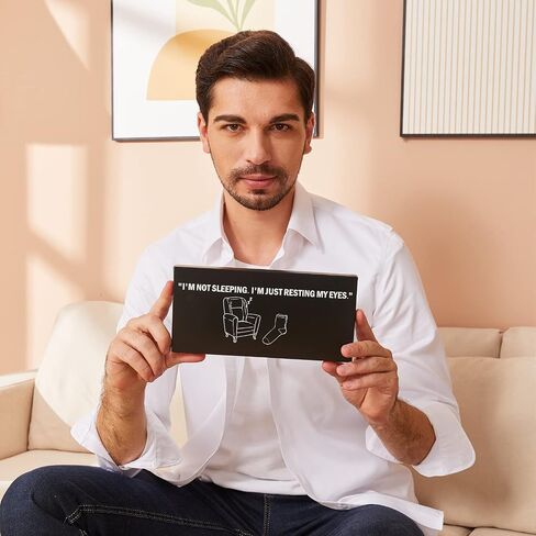 هدايا مضحكة من DNTLKUP لعيد الأب الأب للرجال والنساء، جوارب لطيفة ومبتكرة: أنا لا أنام أنا فقط أريح عيني in Kuwait