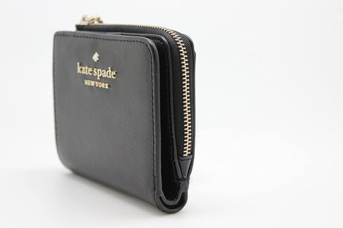 Kate Spade Staci Small L-Zip Bifold Wallet Black in Saudi Arabia