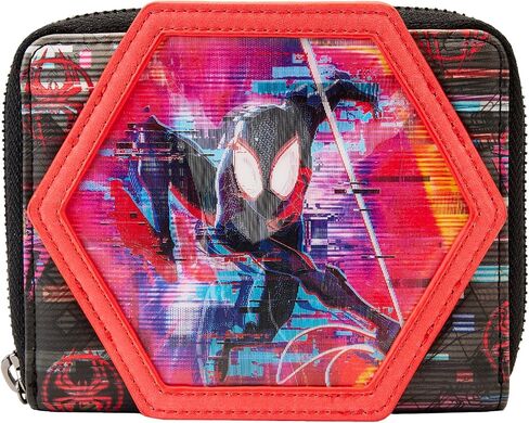Loungefly Marvel Across the Spider-Verse عدسي بسحاب حول المحفظة in Saudi Arabia