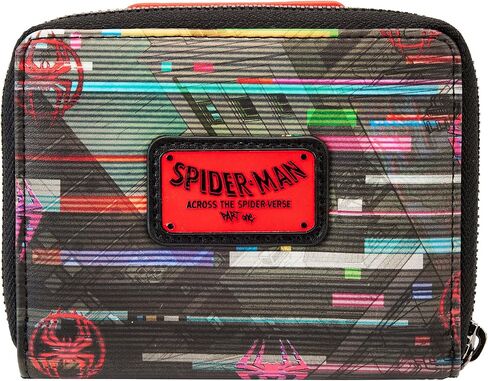 Loungefly Marvel Across the Spider-Verse عدسي بسحاب حول المحفظة in Saudi Arabia