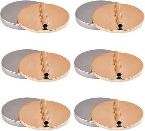 6 قطعة دبوس بروش صغير محول الملابس الحرة الضرر المغناطيس مشبك مغناطيس معدني التلبيب دبوس بروش حامل محول سهل in Kuwait