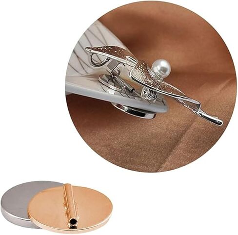 6 قطعة دبوس بروش صغير محول الملابس الحرة الضرر المغناطيس مشبك مغناطيس معدني التلبيب دبوس بروش حامل محول سهل in Kuwait