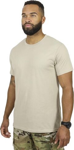 تي شيرتات Mission Made برقبة دائرية (3 عبوات) تي شيرتات عسكرية تكتيكية بدون علامات للرجال in Kuwait