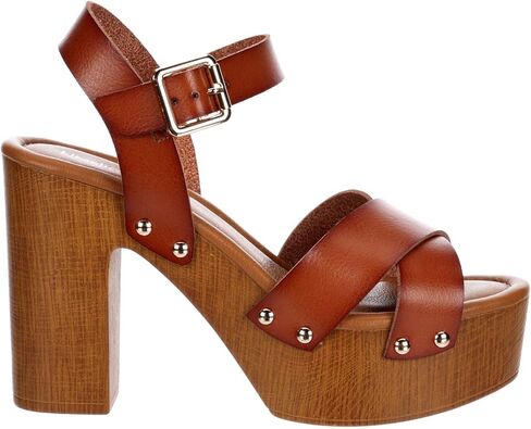 لايملايت أبريل - صنادل نسائية ذات كعب عالٍ من الخشب الصناعي in Kuwait