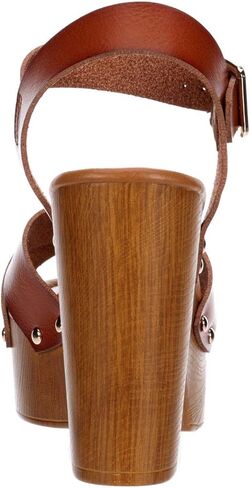 لايملايت أبريل - صنادل نسائية ذات كعب عالٍ من الخشب الصناعي in Kuwait