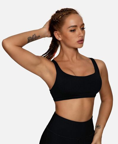QUEENIEKE Womens Yoga Sport Bra Light Support Strappy Free to Be Bra 77889 in Kuwait