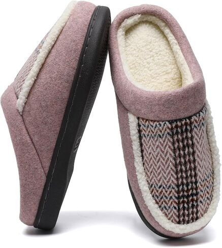 Guyarns Fuzzy Slippers for Women,Mens Clog Slippers,High-Density Memory Foam Warm House Shoes with Anti-Skid Sole for Ladies Indoor Outdoor in Kuwait