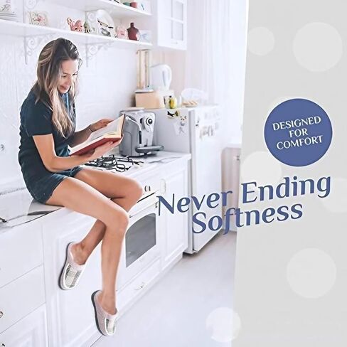 Guyarns Fuzzy Slippers for Women,Mens Clog Slippers,High-Density Memory Foam Warm House Shoes with Anti-Skid Sole for Ladies Indoor Outdoor in Kuwait