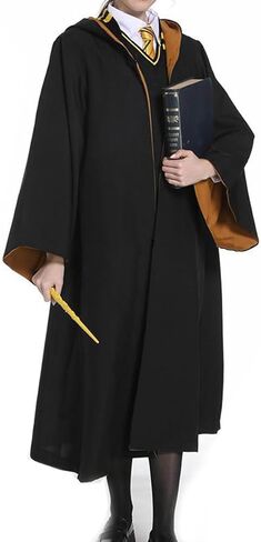 YAQIZENG عباءة الساحر زي الساحر مع غطاء للرأس، أزياء الهالوين التنكرية، إكسسوار أزياء للمراهقين والبالغين، مقاس متوسط in Kuwait