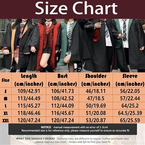 YAQIZENG عباءة الساحر زي الساحر مع غطاء للرأس، أزياء الهالوين التنكرية، إكسسوار أزياء للمراهقين والبالغين، مقاس متوسط in Kuwait