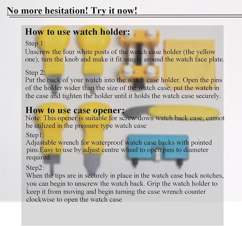 Aokelily Watch Battery Replacement Tool Kit with 11 Pcs of Watch Back Remover Tools for for Watch Back Remover Opener and Watch Repair Silver in Kuwait