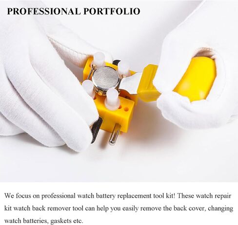 Aokelily Watch Battery Replacement Tool Kit with 11 Pcs of Watch Back Remover Tools for for Watch Back Remover Opener and Watch Repair Silver in Kuwait