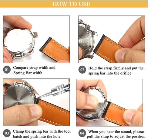 Aokelily Watch Link Removal Tool Kit, 522PCS in 1 Watch Repair Kit, Spring Bar Tool, Watch Tool Kit, Watch Band Strap Remover with 3 Extra Pins 4 Tips Pins 360PCS Link Pins in Kuwait