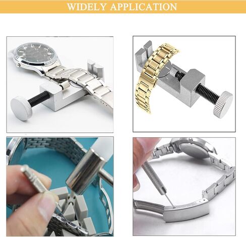 Aokelily Watch Link Removal Tool Kit, 522PCS in 1 Watch Repair Kit, Spring Bar Tool, Watch Tool Kit, Watch Band Strap Remover with 3 Extra Pins 4 Tips Pins 360PCS Link Pins in Kuwait