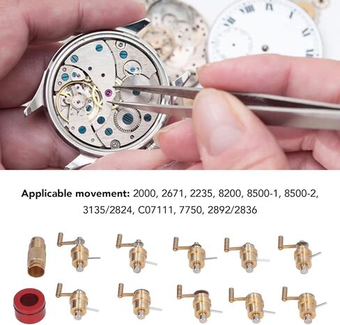 Watch Mainspring Winder for 2000, 2671, 2235, 8200, 8500 1, Brass DIY Watchmaker Tool with Ergonomic Handle, Professional Durable Convinient Copper for Repairing for Winding Tool in Kuwait