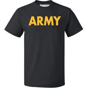 تي شيرت الجيش الرجالي | التدريب العسكري PT ممارسة التمارين الرياضية المحاربين القدامى خدمة دعم الأسرة الدافع in Kuwait