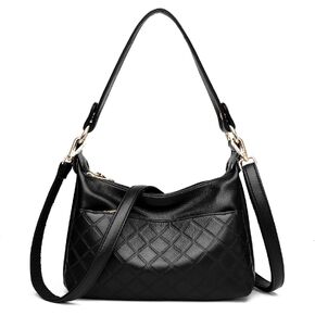 leznazik Retro Crossbody Bag For Women Shoulder Bag Soft PU Leather Handbags Purses Multi Pocket Hobo Tote Bag