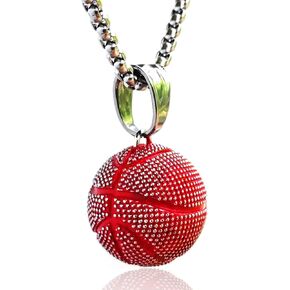 قلادة tophoenix من الفولاذ المقاوم للصدأ لكرة السلة/كرة القدم للفتيات والأولاد الرياضيين بسلسلة طويلة in Kuwait