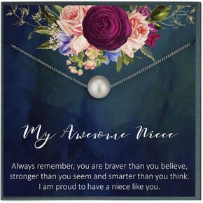 Grace of Pearl Aunt Necklace Niece Necklace Gifts for Aunt Gifts for Niece Gifts Aunt Niece Necklace Gifts for Aunt Birthday Gifts for Niece Birthday Gift