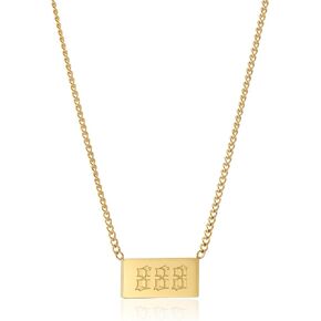 emBOLDen Xpression Angel Number 111-999 Tarnish Free Stainless Steel Pendant Necklace for Her Women Mom Daughter Sister in Kuwait