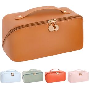 sharks shock Travel Makeup Bag, Cosmetic Bag for Purse,Multifunctional Storage Cosmetic Bags for Women Girls Zipper Pouch Makeup Organizer Waterproof (Vibrant orange) in Saudi Arabia