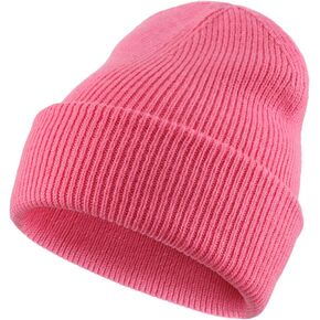 Home Prefer Mens Winter Hats Thick Knit Cuff Beanie Cap Warm Stocking Beanie Hat