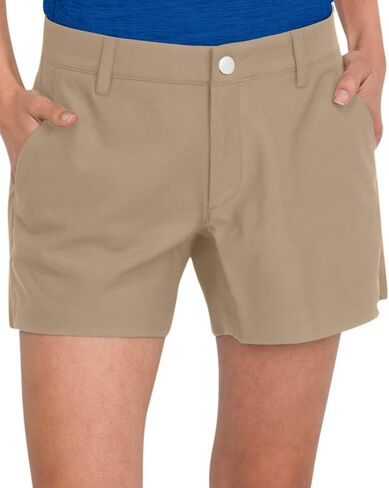 Three Sixty Six Golf Shorts for Women - Breathable Quick Dry Material Active Shorts in Kuwait