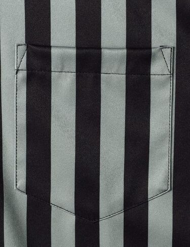 قمصان JOGAL الرجالية على شكل زهرة فلامينجو هاواي بأكمام قصيرة وأزرار سفلية للشاطئ in Kuwait