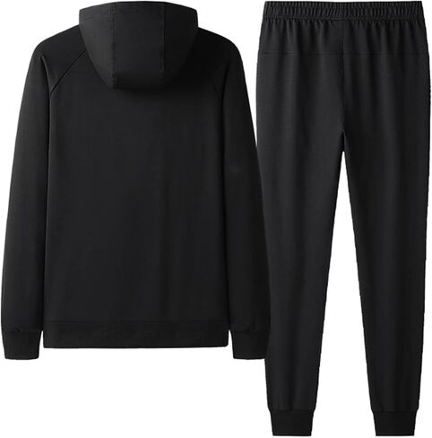 DOSLAVIDA بدلة رياضية رجالية غير رسمية رياضية 2 قطعة بدلة ركض للركض مجموعات كم طويل كامل البريدي مقنعين بدلة رياضية in Kuwait