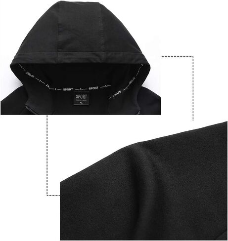 DOSLAVIDA بدلة رياضية رجالية غير رسمية رياضية 2 قطعة بدلة ركض للركض مجموعات كم طويل كامل البريدي مقنعين بدلة رياضية in Kuwait