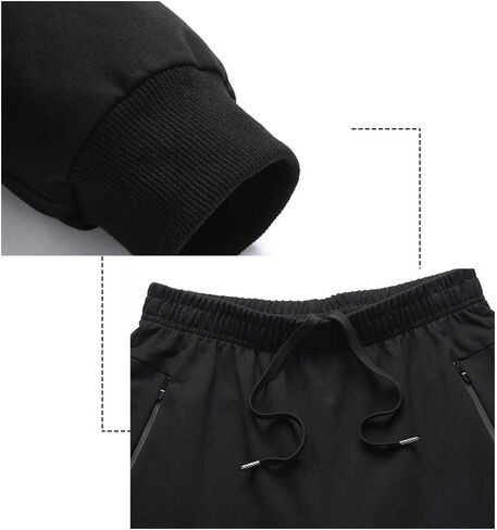 DOSLAVIDA بدلة رياضية رجالية غير رسمية رياضية 2 قطعة بدلة ركض للركض مجموعات كم طويل كامل البريدي مقنعين بدلة رياضية in Kuwait