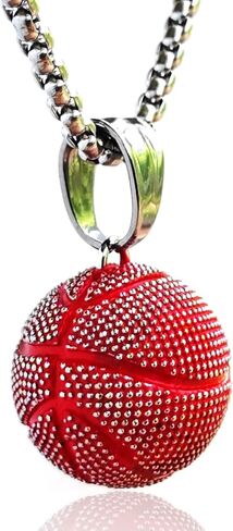 قلادة tophoenix من الفولاذ المقاوم للصدأ لكرة السلة/كرة القدم للفتيات والأولاد الرياضيين بسلسلة طويلة in Kuwait