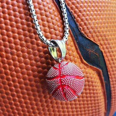 قلادة tophoenix من الفولاذ المقاوم للصدأ لكرة السلة/كرة القدم للفتيات والأولاد الرياضيين بسلسلة طويلة in Kuwait