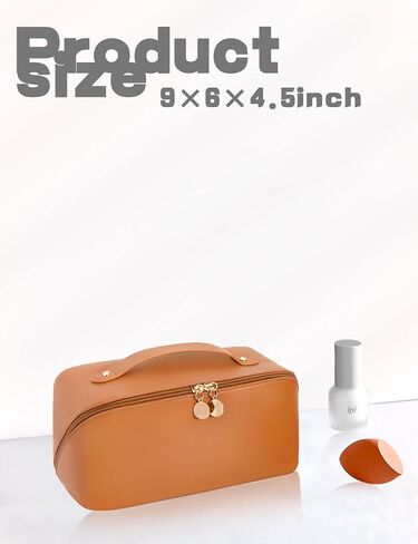 sharks shock Travel Makeup Bag, Cosmetic Bag for Purse,Multifunctional Storage Cosmetic Bags for Women Girls Zipper Pouch Makeup Organizer Waterproof (Vibrant orange) in Saudi Arabia