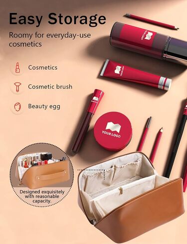 sharks shock Travel Makeup Bag, Cosmetic Bag for Purse,Multifunctional Storage Cosmetic Bags for Women Girls Zipper Pouch Makeup Organizer Waterproof (Vibrant orange) in Saudi Arabia