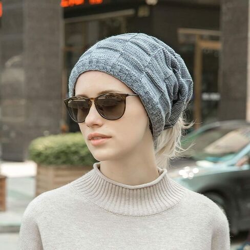 YOJEE Pony Tail Beanie Dread Beanie Knit Loop Scarf Neckerchief Dreadlocks Hat in Kuwait