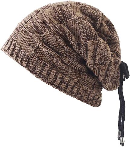 YOJEE Pony Tail Beanie Dread Beanie Knit Loop Scarf Neckerchief Dreadlocks Hat in Kuwait
