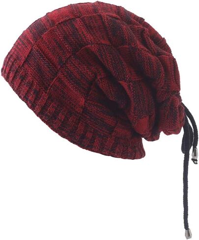 YOJEE Pony Tail Beanie Dread Beanie Knit Loop Scarf Neckerchief Dreadlocks Hat in Kuwait