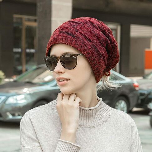 YOJEE Pony Tail Beanie Dread Beanie Knit Loop Scarf Neckerchief Dreadlocks Hat in Kuwait