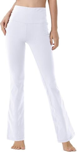 سراويل اليوجا Keolorn Bootcut للنساء سراويل عالية الخصر للتمرين للنساء سراويل عمل Bootleg للتحكم في البطن in Kuwait
