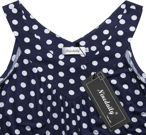 Ninedaily Women Comfy Sleeveless Tunic Top Pleated V Neck Tanks Vest Summer in Kuwait