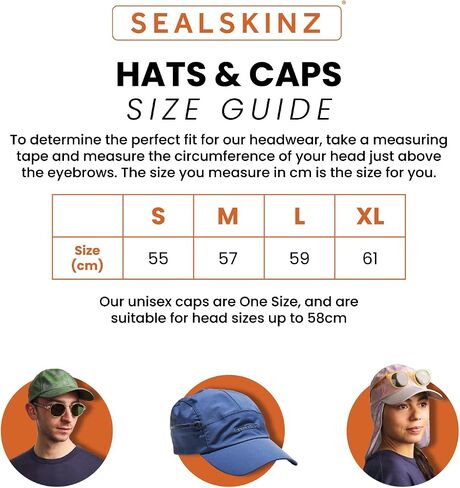 SEALSKINZ Salle Waterproof Foldable Peak Cap in Saudi Arabia