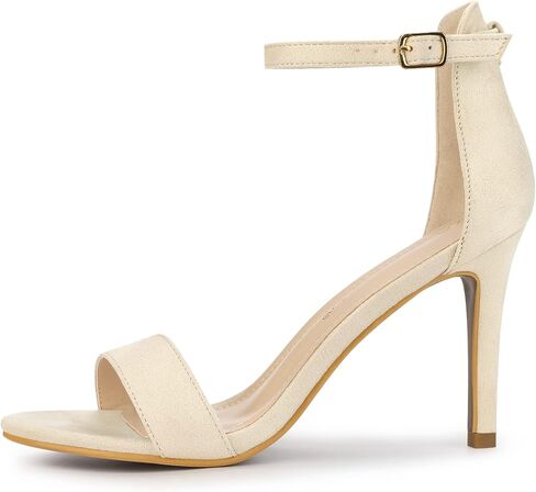 Allegra K Women's Suede Ankle Strap High Stiletto Heel Sandals in Kuwait