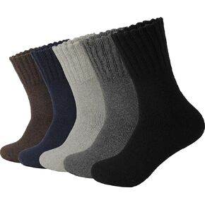 BomKinta Boot Socks for Men - Solid Winter Socks Thick Warm Work Socks Size 7-12 in Saudi Arabia