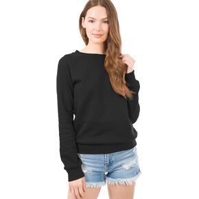 Design by Olivia Women's Basic Soft & Comfortable Pullover Fleece Crewneck Sweatshirt Fall Outfits in Saudi Arabia