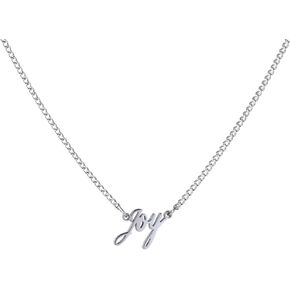 WIGERLON Custom Name Necklace Personalized Pendant 18k White Gold Plated for Women and Girl