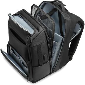 شنطة ظهر للاب توب للرجال متعددة الوظائف مقاس 15.6 انش مع منفذ شحن USB، شنطة سفر مقاومة للماء in Kuwait